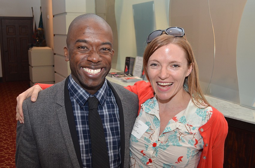 Shaun Patrick Tubbs (resident emerging director) and Emily Sophia Knapp (director of 