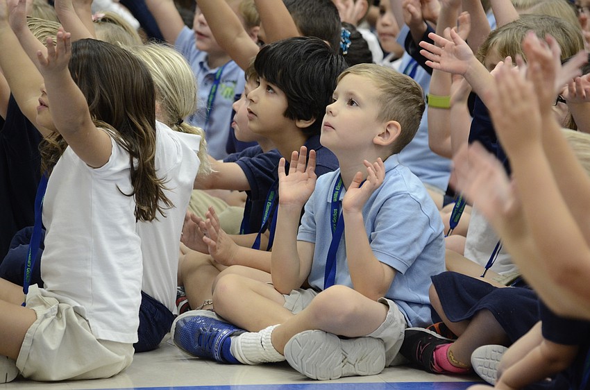 JT Wormuth performs along with his classmates.