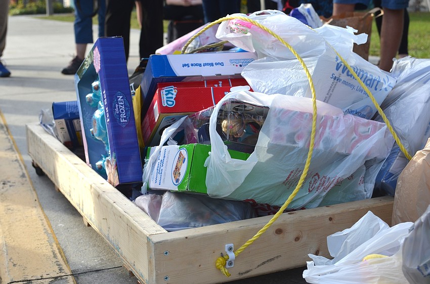 Haile Middle students collected more than 300 toys.