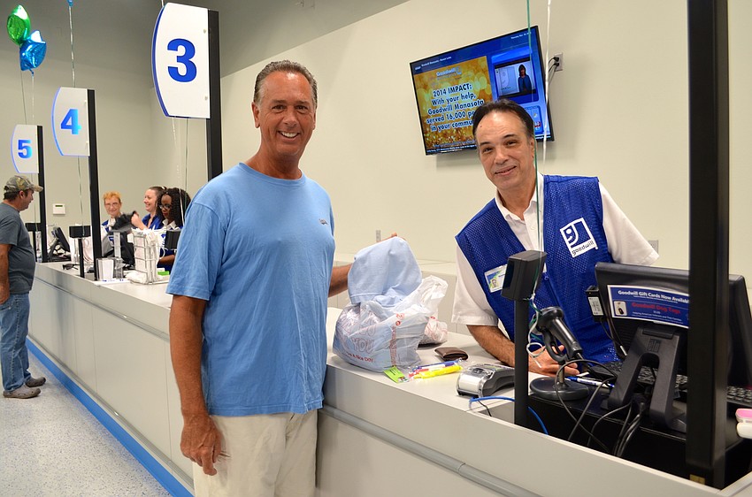 Bob rice was the first customer Ray Peredes and the store rang up.