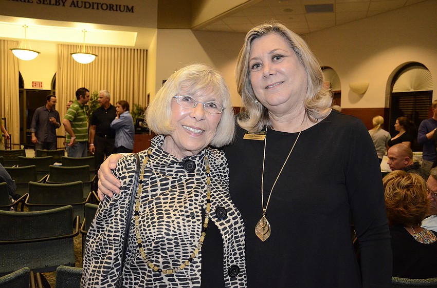 Gerri Aaron, college supporter, and Johnette Cappadona, major gifts officer for the College of Hospitality.