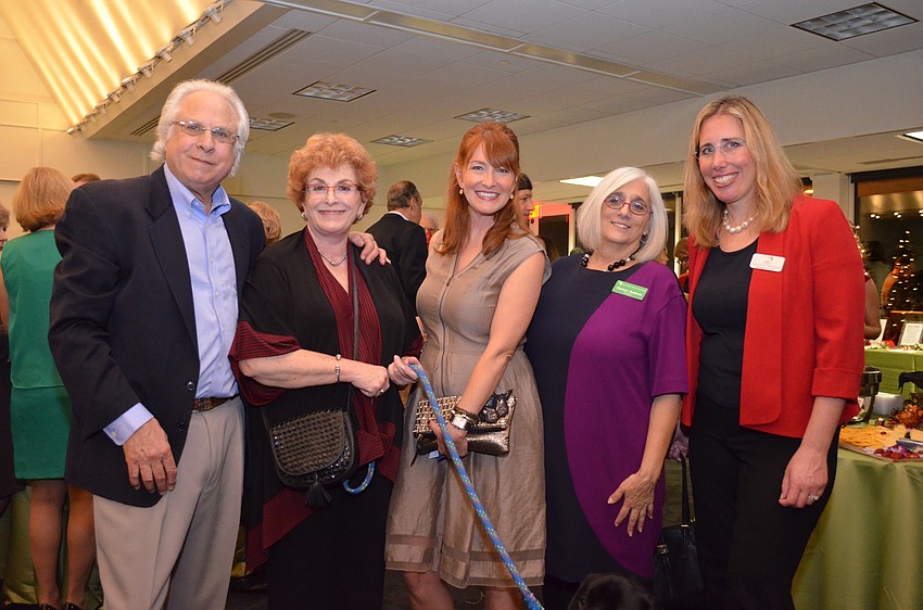 Dick and Marjorie Singer, Board Chair Emily Walsh with Marie Selby Botanical Gardens Associates President Carmen Baskind with President and CEO Jennifer Rominiecki.