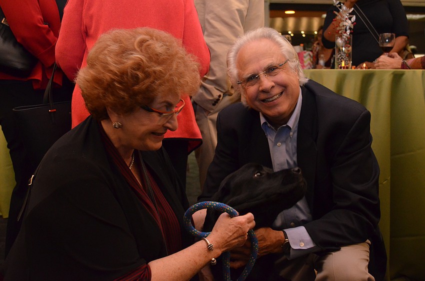 Marjorie and Dick Singer with Southeastern Guide Dog Ambassador Doc.