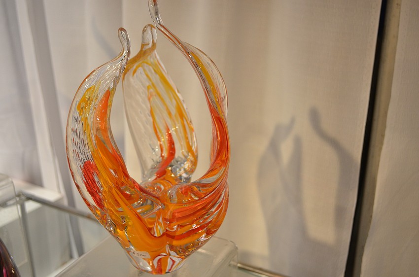 David Goldhagen's ornamental glass.