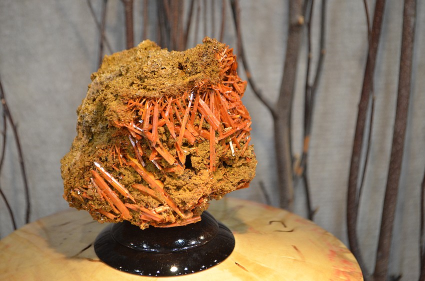 Steven Potts fusion of pottery and mineral art at the Sarasota Craft Show