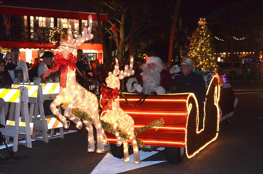 Santa enters the Circle.