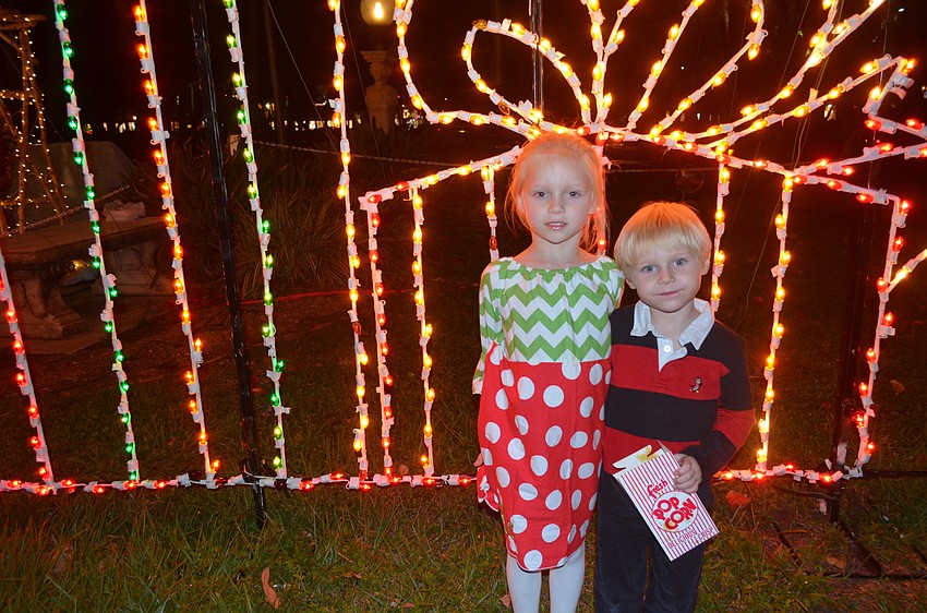 Brooke Eby, 5, with brother, Jake, 3