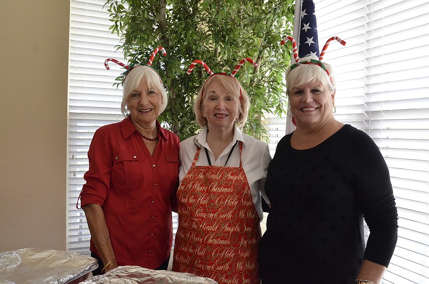 Doris Black, Diane Demakis and Anne Lofquist volunteered to serve breakfast.