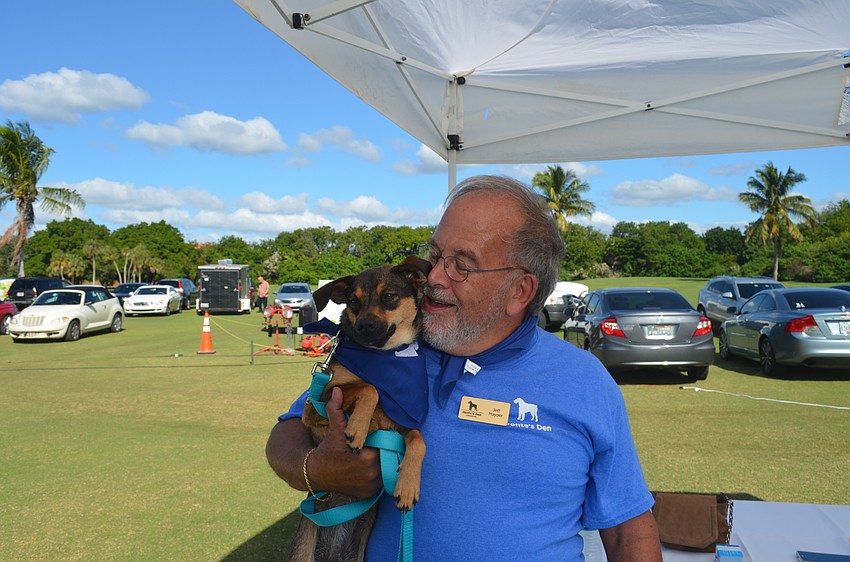 Jeff Mayper and Sugar, of Donte’s Den