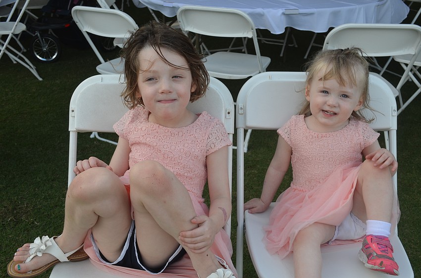 Payton Portale, 4, with sister, Teagan, 2