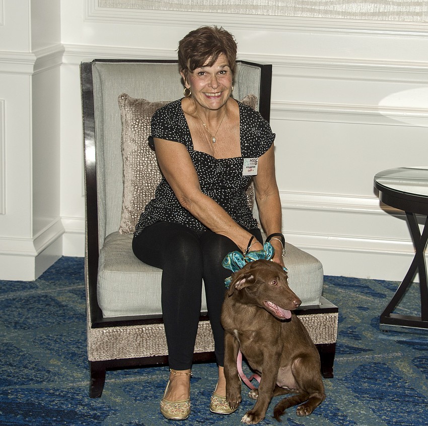 Sandy Whelan with Taffy