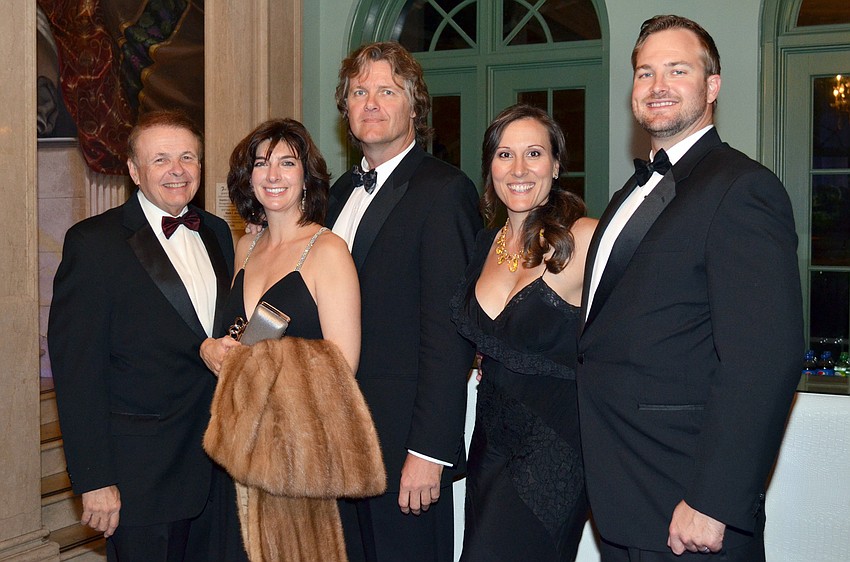 Dr. Larry Thompson, Anna Nekoranec, Bengt Niebuhr and Renee and Brett Farmer