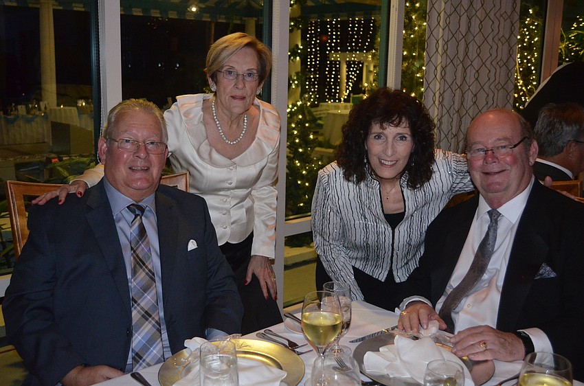 Jay and Carolyn Leshyn enjoy time with their friends, Lyn and Peter Conway.