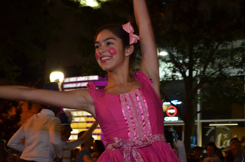 Dancers from ReFlex Arts made their way down Main Street with music.