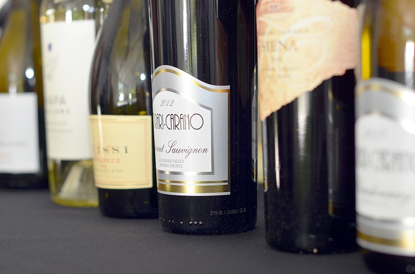 Guests enjoyed samples of wine from wineries around the world at the Florida Winefest and Auction Bayfront Showcase Lunch Tasting.