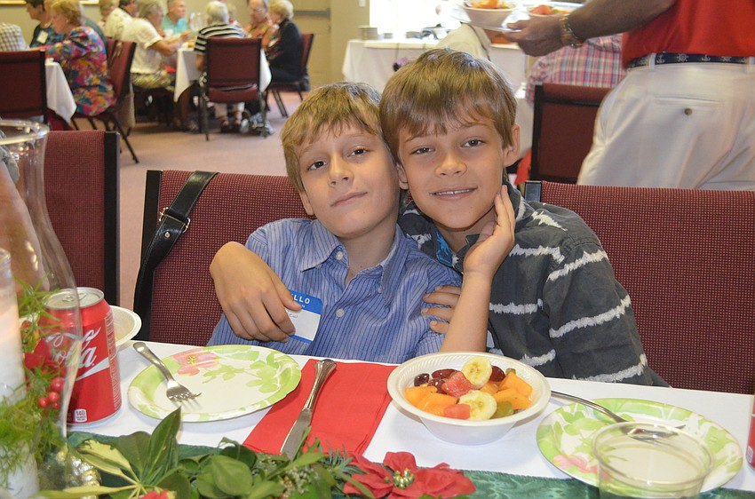 Matthew Yerkes, 7, with brother, Gillan, 9