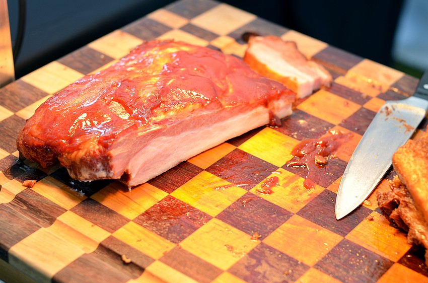 Sysco provided pork belly and smoked beef brisket at Florida Winefest and Auction’s Bayfront Showcase Lunch Tasting.