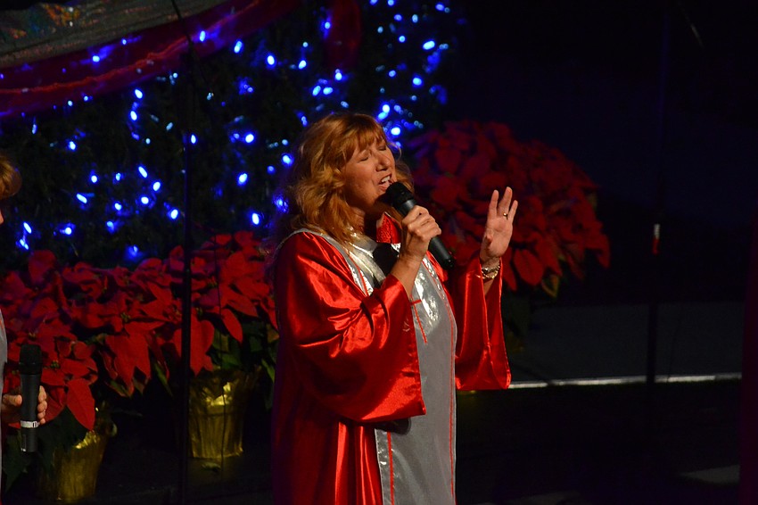 Susan Pinzino takes a solo during 