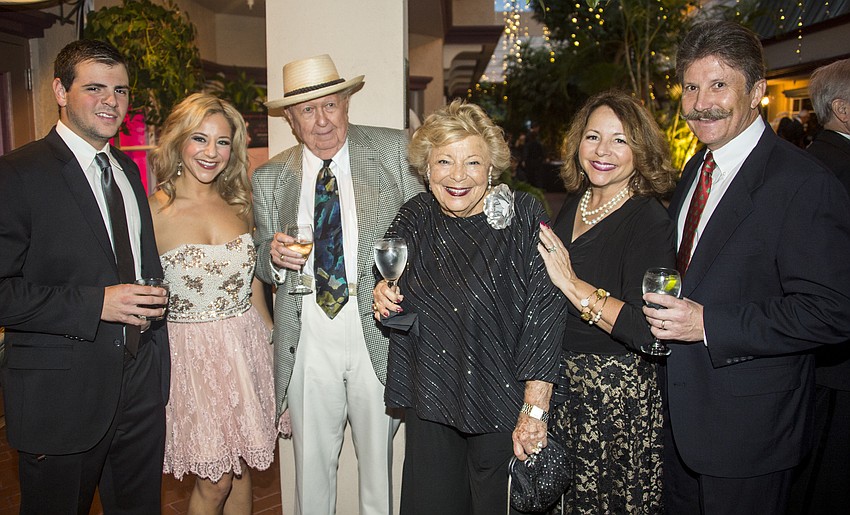 George Terris, Kelly Christiansen, Andy Anderson, Valerie Terris, Poppy and Geoff Spencer