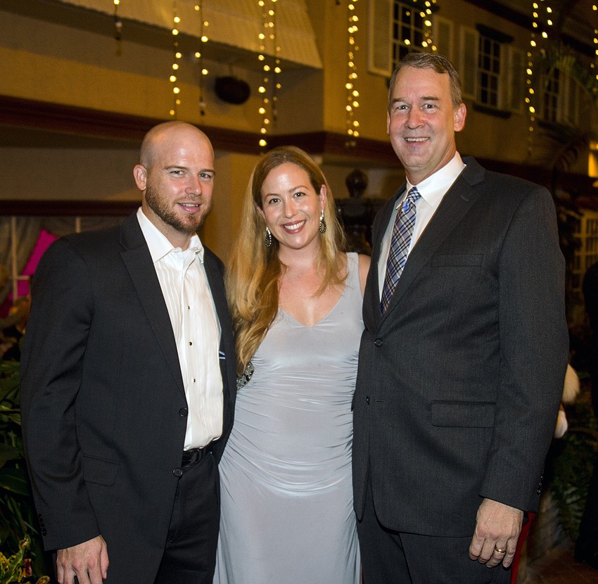 Matt and Jane Thompson with Brian Roskamp