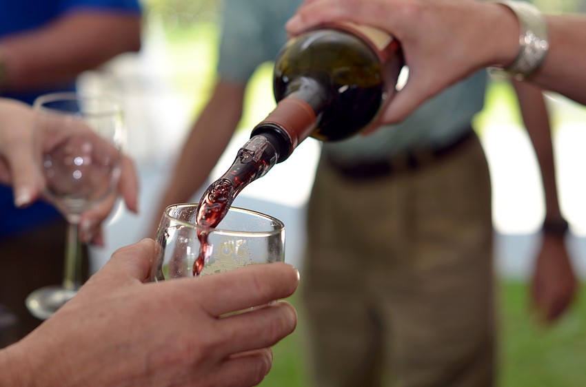 Saddleback Cellars provided guests with samples at the Florida Winefest and Auction Bayfront Showcase Lunch Tasting.