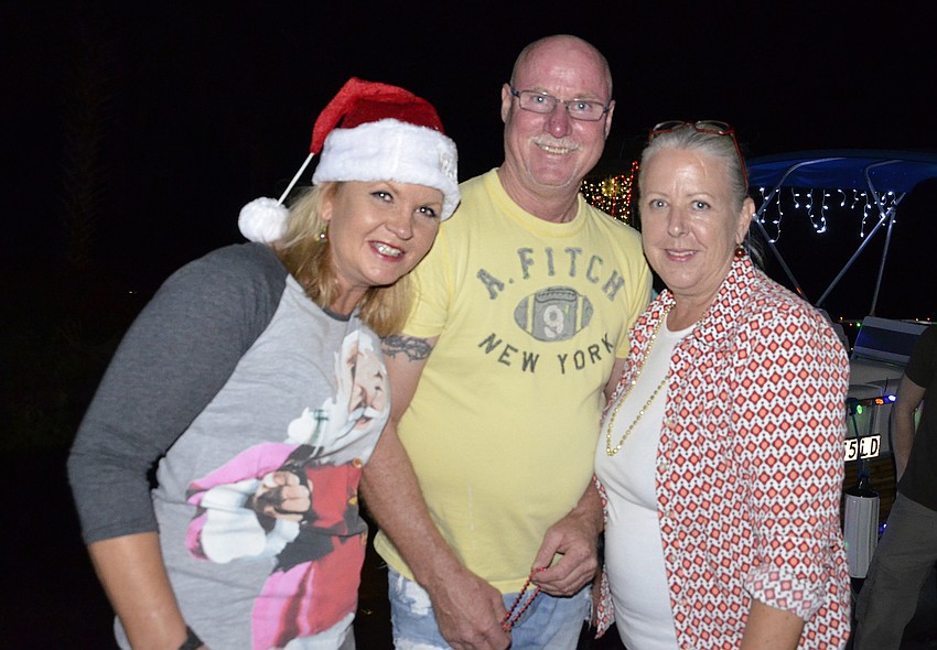 Braden River residents Melissa Stott and Denise Kleiner with Sarasota resident Don Traver