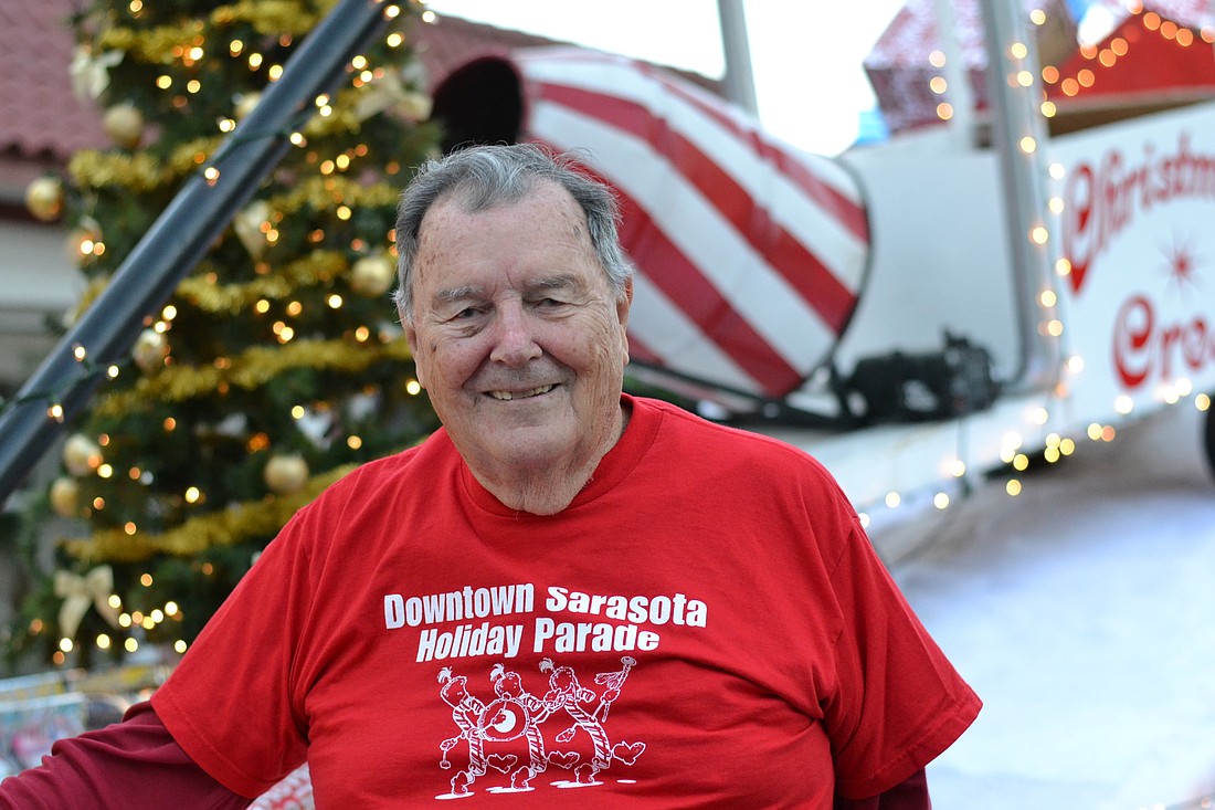 Paul Thorpe will hand over his duties as parade organizer after wrapping up the 20th annual Downtown Sarasota Holiday Parade.