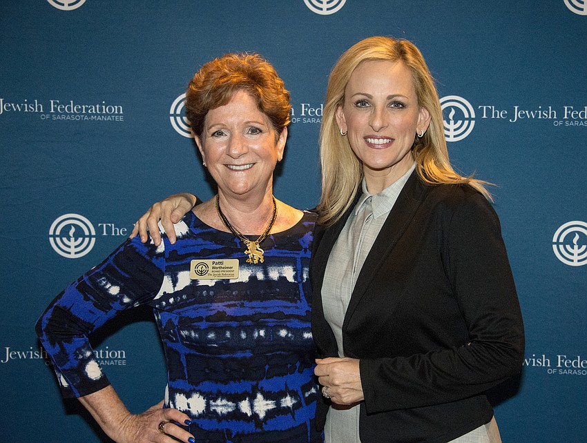 JFSM President Patti Wertheimer and Marlee Matlin