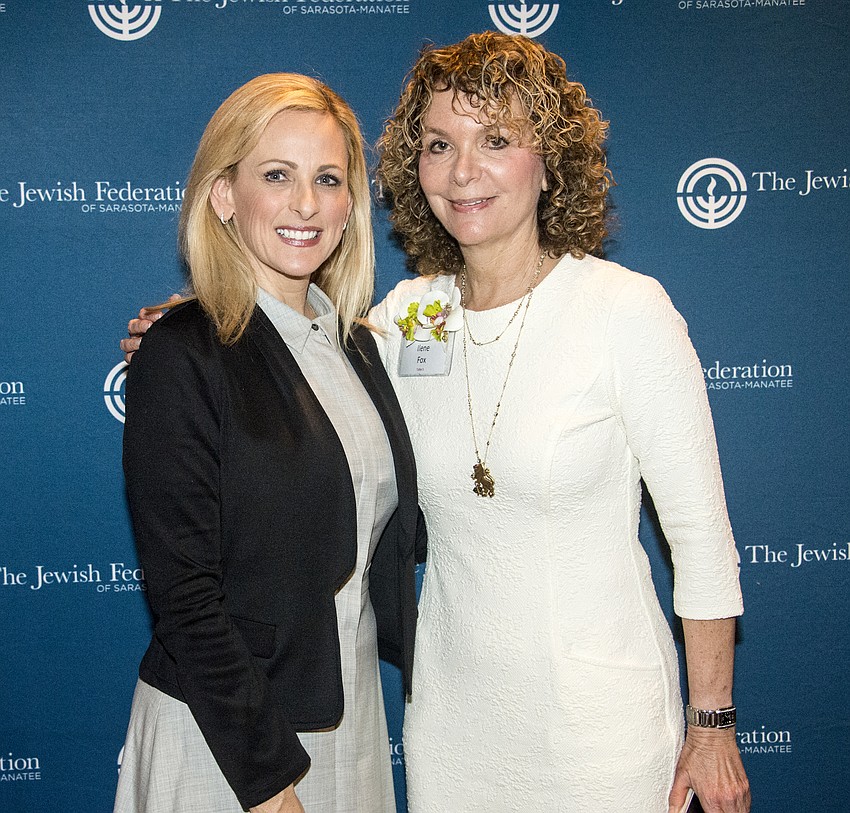 Marlee Matlin and JFSM Chief Development Officer Ilene Fox