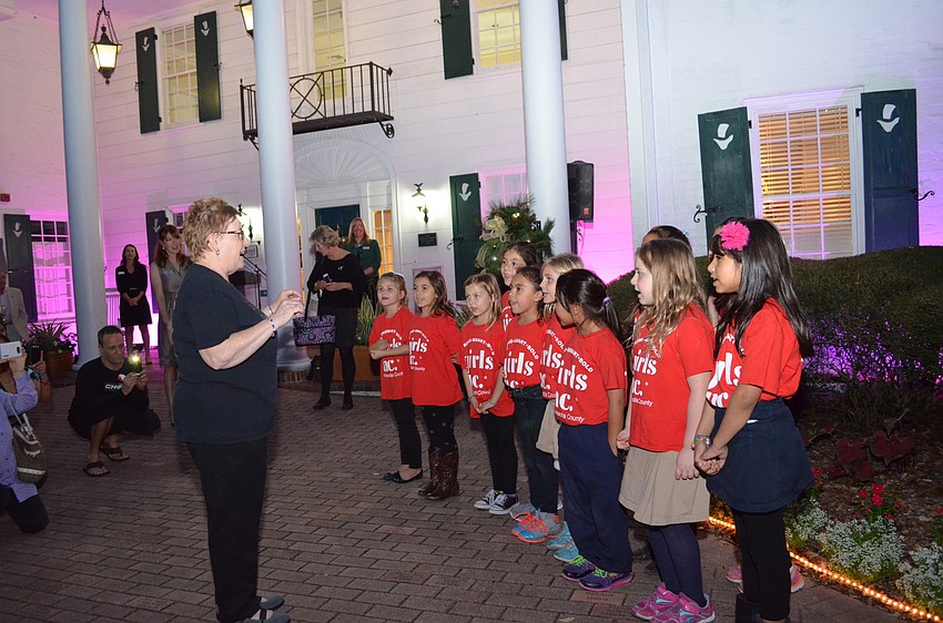 Girls Inc. of Sarasota County provided Christmas carols for the evening.