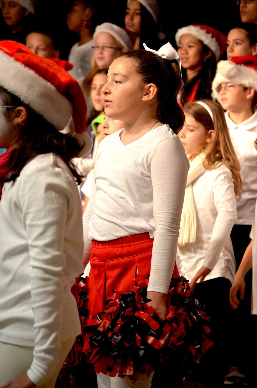 Chloe Simmons, of Bradenton, waits for her dancing debut.