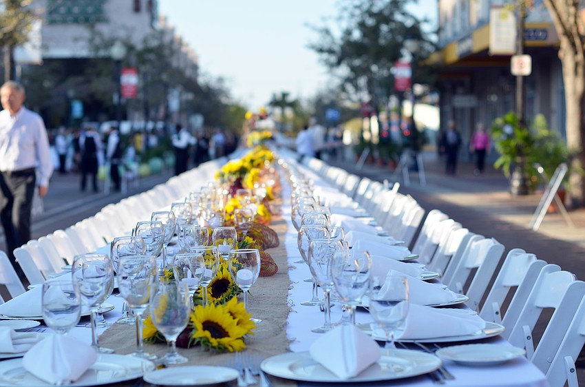 Florida Winefest and Auction hosted its Banquet on the Block on Friday, March 20, on Lemon Avenue.