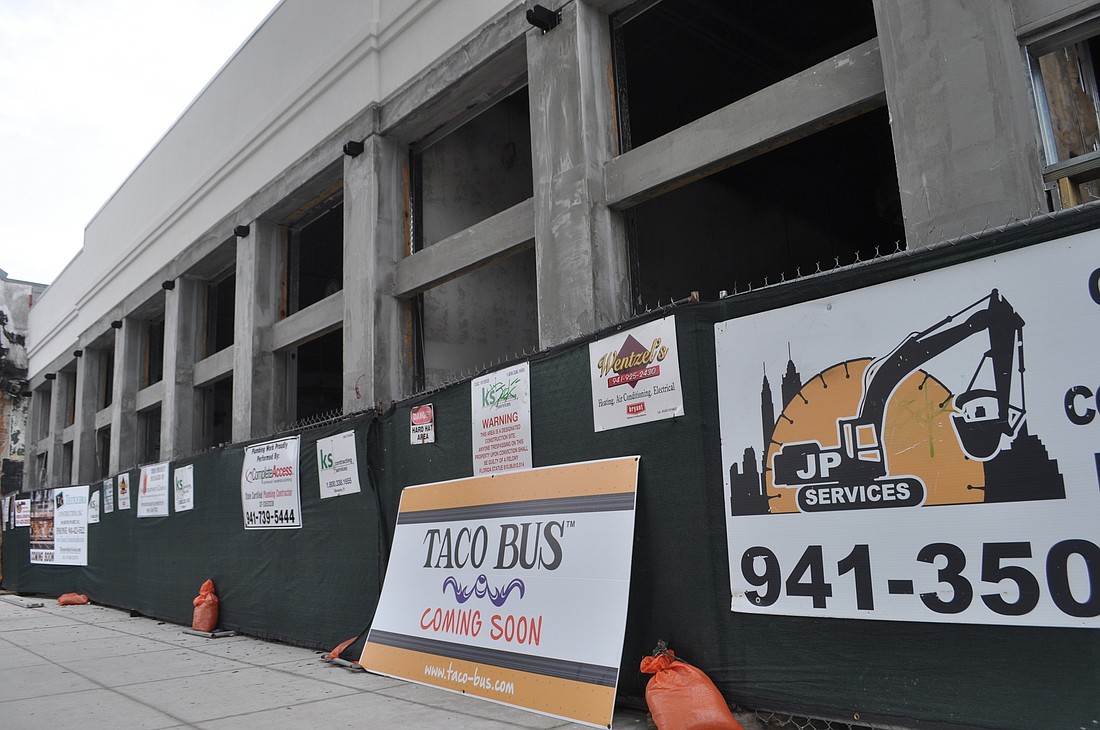 Taco Bus had planned to open on Main Street in downtown Sarasota, but re-assigned their lease to a Tampa company.