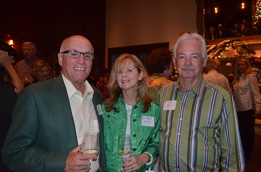 Mayor Jack and Debbie Duncan with Jim Brown
