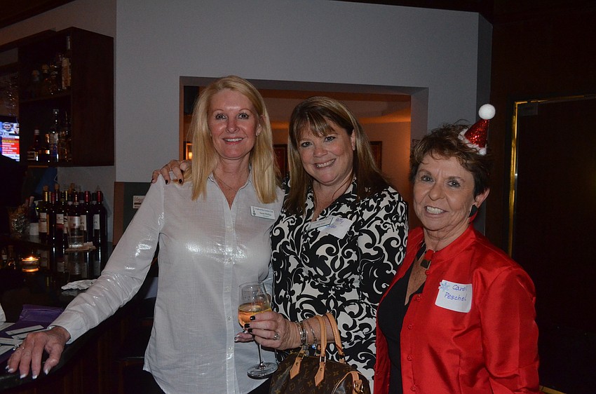 President Susan Phillips, Patty Sileo and Carol Peschel