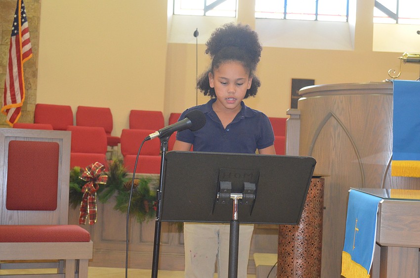 Madelyn Murray speaks.