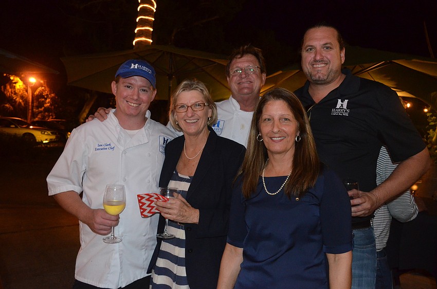 Executive Chef Ian Clark, Lynn and owner Harry Christensen, Catering Director Debbie Wells and General Manager Al Christensen, of Harry’s Continental Kitchens