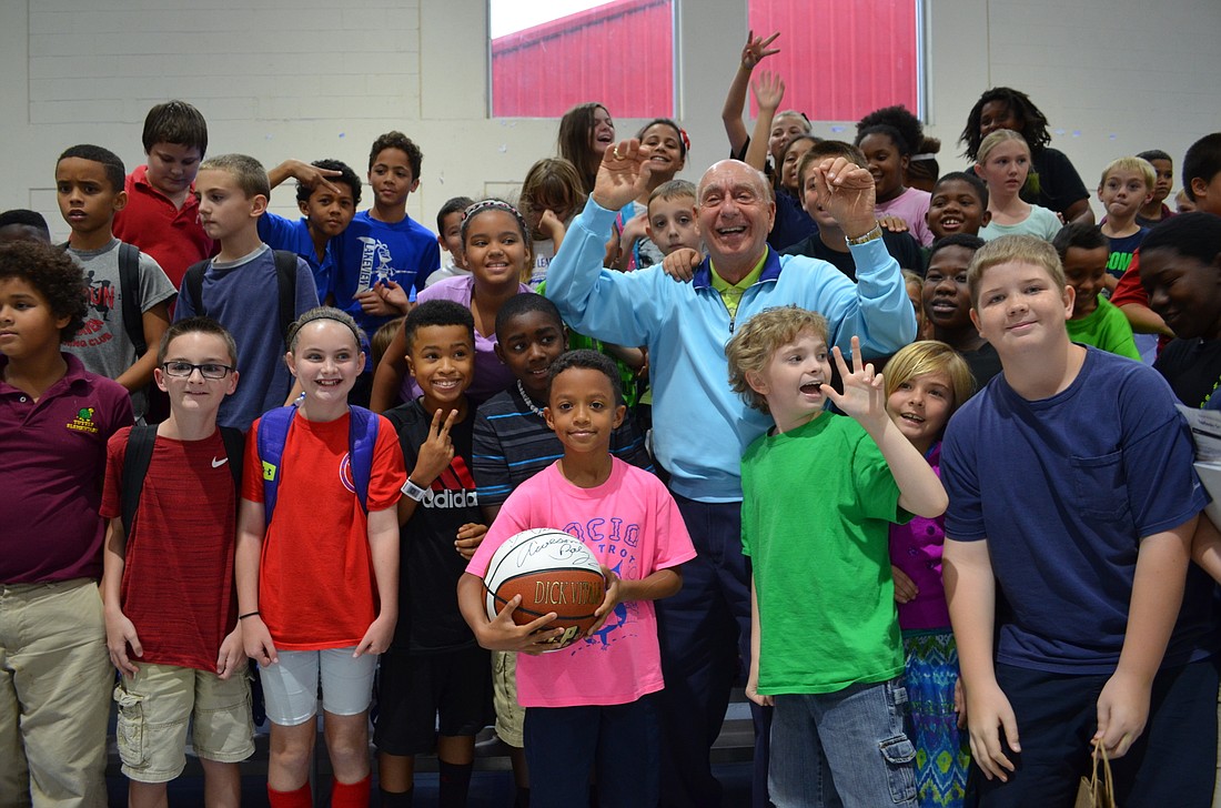Dick Vitale took the opportunity to inspire students.