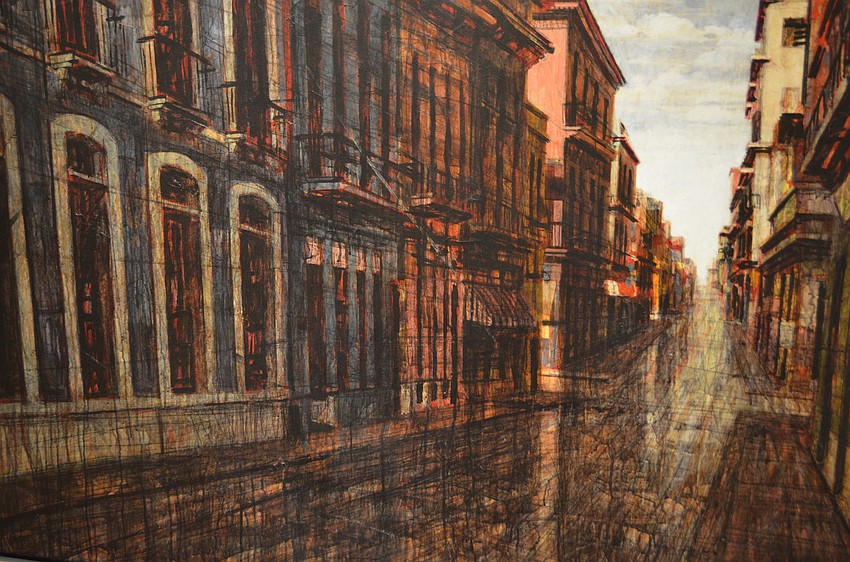One of the many works of Cuban art featured in the closing show of the Selby Gallery.