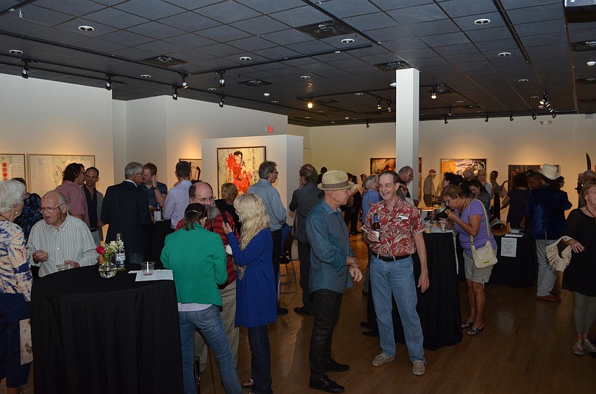 A big crowd enjoyed the Selby Gallery's last night of art before it was closed the following day and slated for demolition.