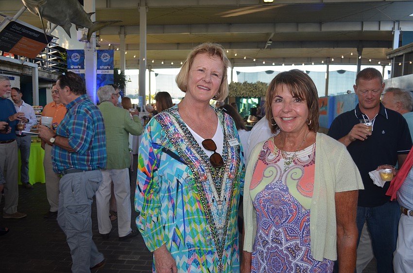 Committee member Rae Malcolm and Chari Polley