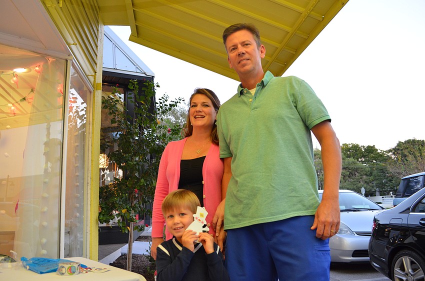 Elyse, James and Sebastian Turk