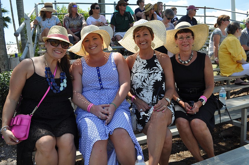 Annemarie Rizzo, Katie Vandeburg, Kristi Dunn and Lynne Bekkering dress for the occassion.