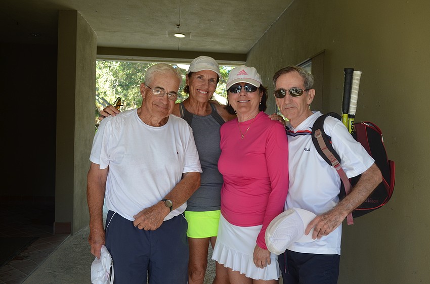 Division Four finalists Mick Boase, Betty Aden, Mary Dykun and Don Thomson