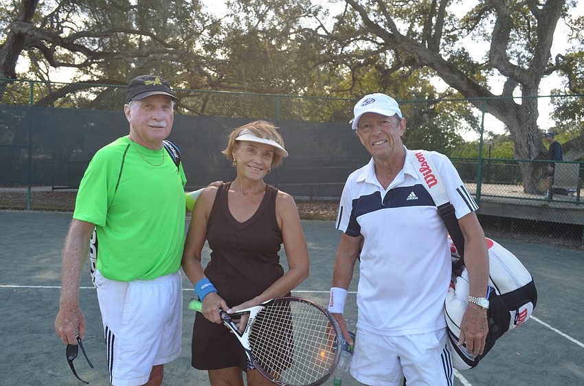 Division Two finalists Rich and Sunny McGrath and Bruno Mauprivez