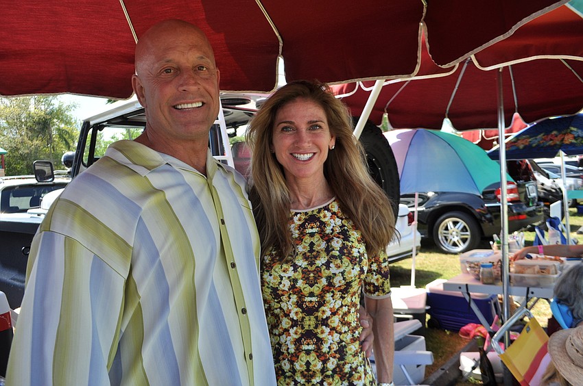 Alan Anderson and Susan Oremus enjoy time together.