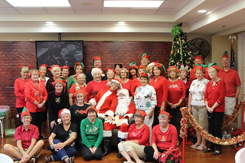 Volunteers helped bring Christmas to life early for the Heritage Harbour community.