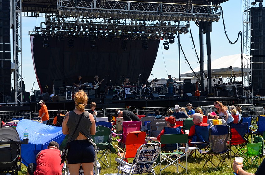 Attendees of the three-day event gather for days of music and outdoor fun.