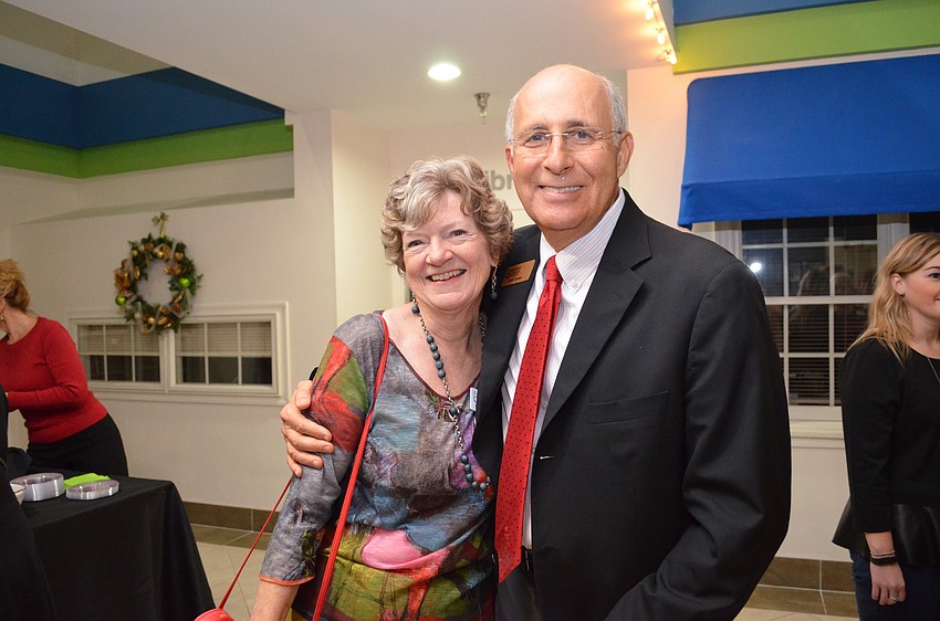Friendship Centers Board of Governors Chairwoman Kathy Silverberg and Bob Carter