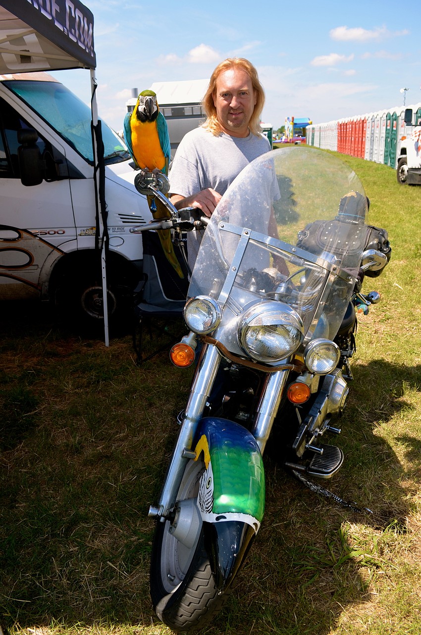 Spike is the mascot and theme of his owner, Mike Mularz’s, motorcycle.